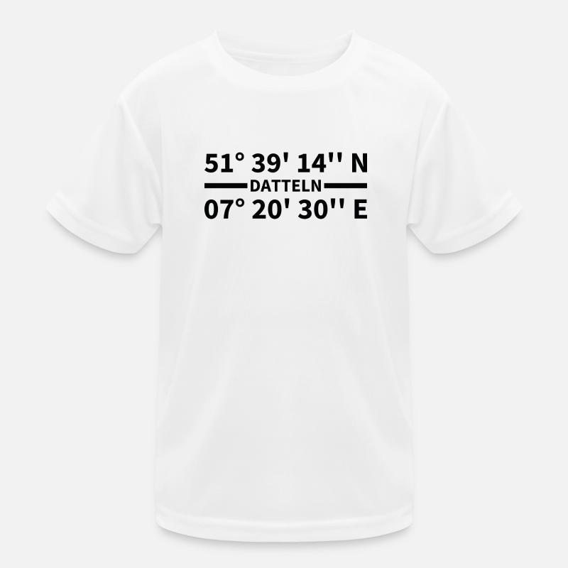 Dates coordinates Kids Functional T-Shirt