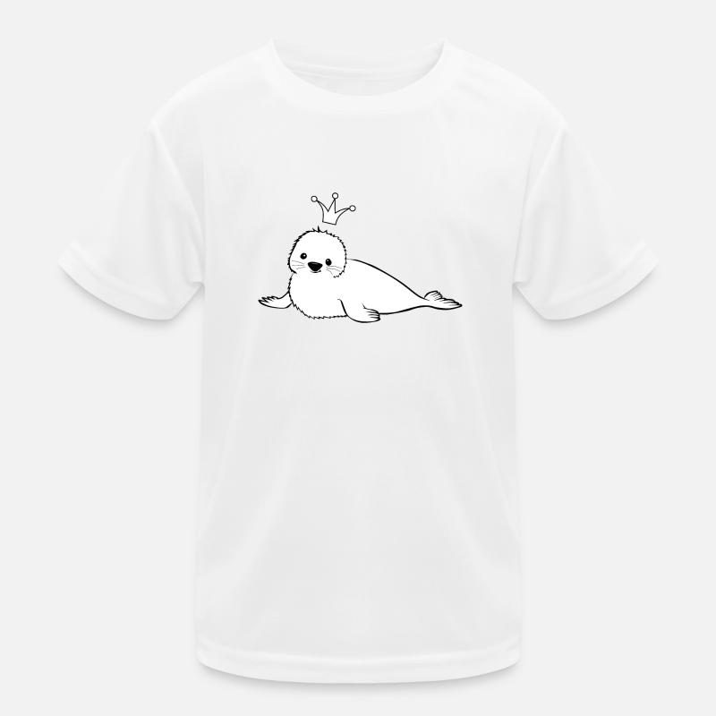 Robbe Design mit Krone Kinder Funktions-T-Shirt