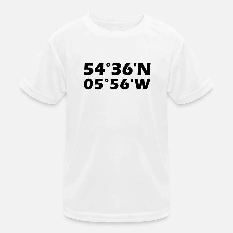 Belfast Coordinates Kids Functional T-Shirt