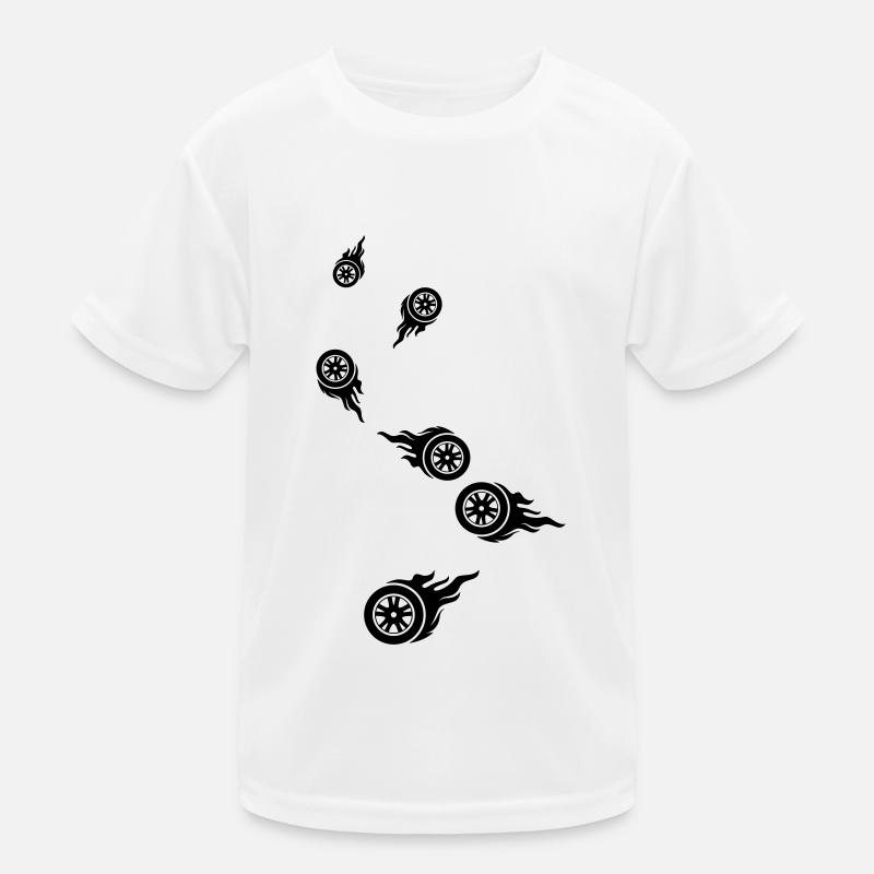 Reifen feuer Kinder Funktions-T-Shirt