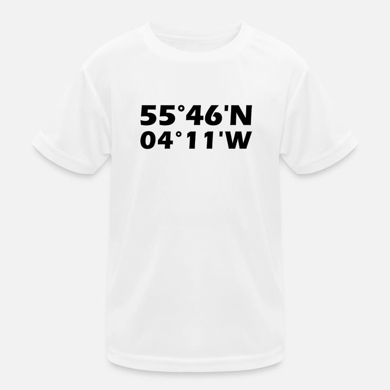 East Kilbride Koordinaten Kinder Funktions-T-Shirt