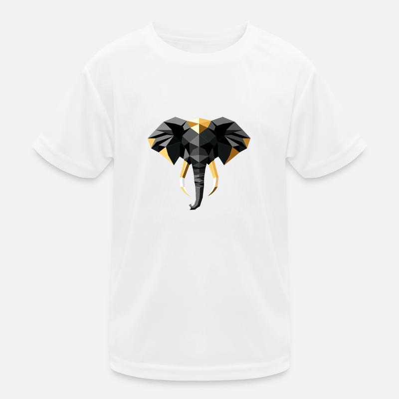 Elephant Low Poly Design T-shirt sport Enfant