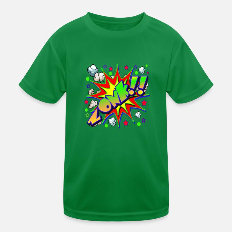 Comic Book ZONK Kids Functional T-Shirt