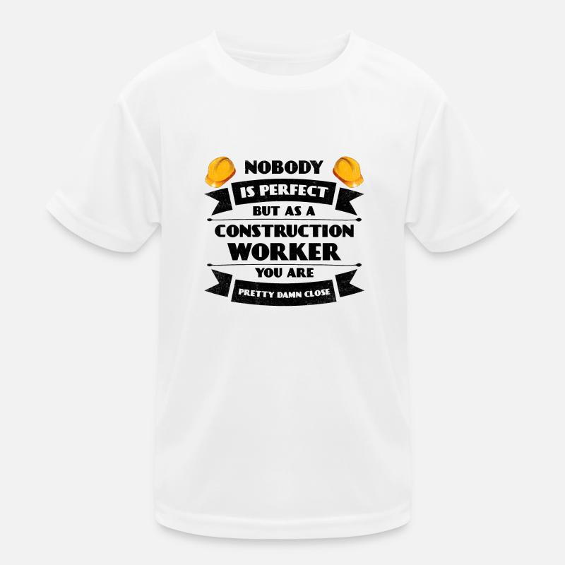 Perfect construction worker construction craft concrete mason Kids Functional T-Shirt