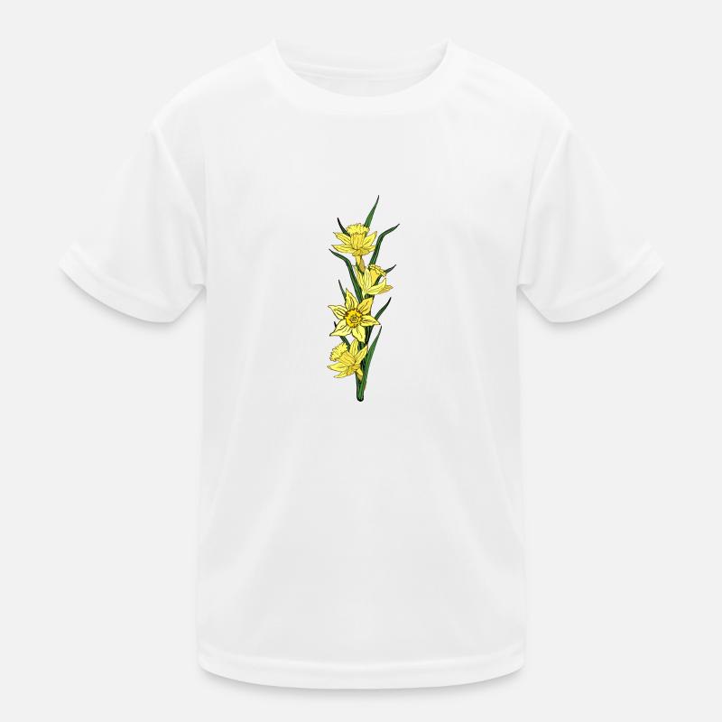 Valentine's Day Easter Birthday Wedding Daffodils Kids Functional T-Shirt