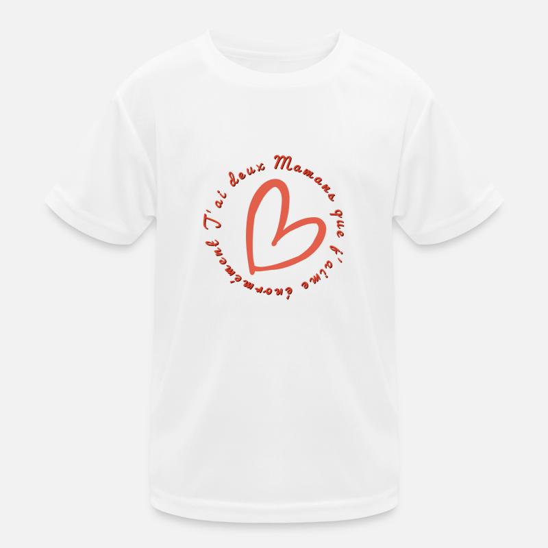 Deux mamans que j'aime T-shirt sport Enfant