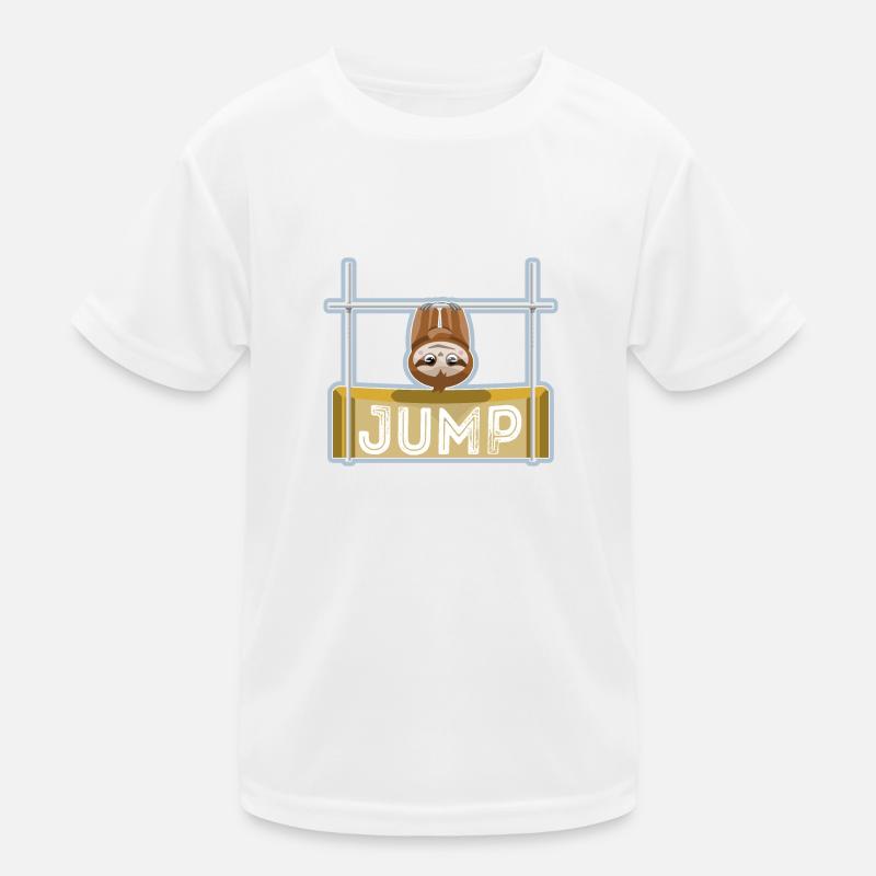 Sloth High Jump Kids Functional T-Shirt