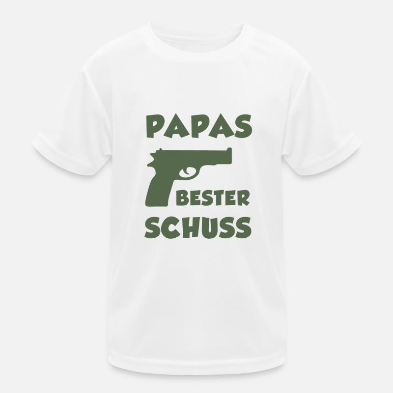 Papas bester Schuss | Kinder Kinder Funktions-T-Shirt