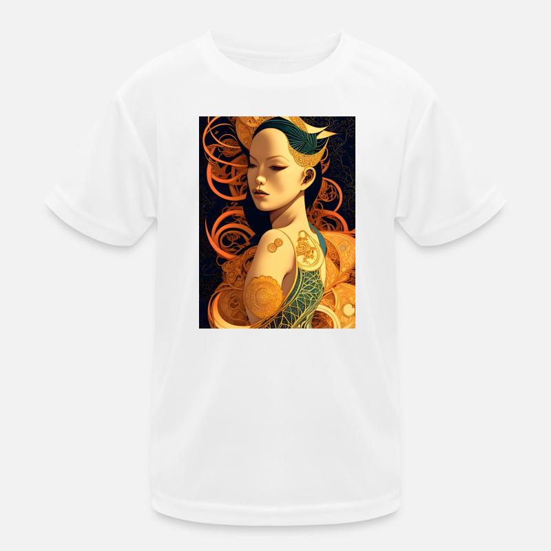 Narada - Mechanisch geometrischer Kunst Stil Kinder Funktions-T-Shirt