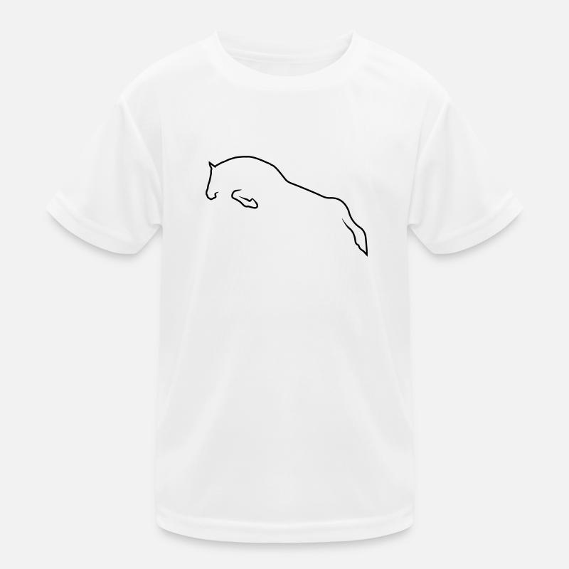 Springpferd Kinder Funktions-T-Shirt