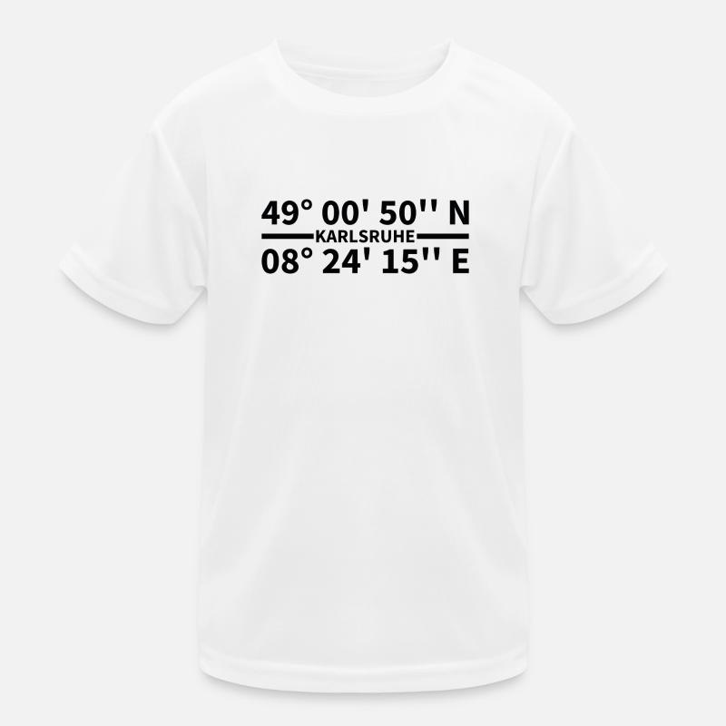 Karlsruhe Coordinates Kids Functional T-Shirt