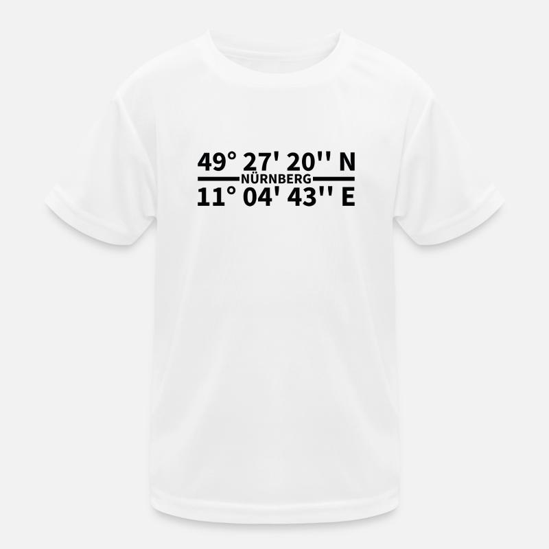 Nuremberg coordinates Kids Functional T-Shirt