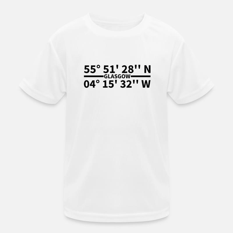 Glasgow coordinates Kids Functional T-Shirt