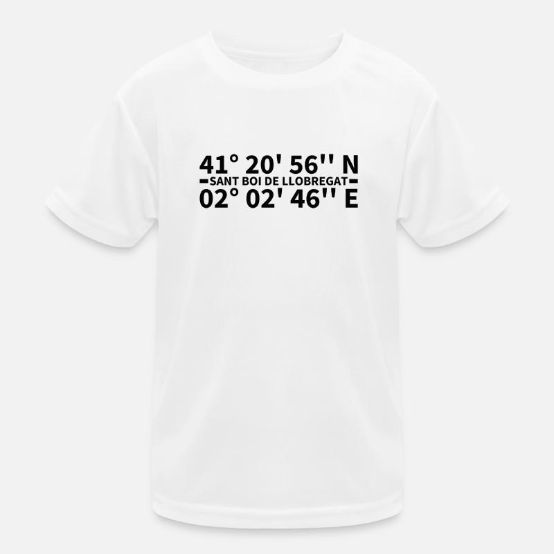 Sant Boi de Llobregat coordinates Kids Functional T-Shirt