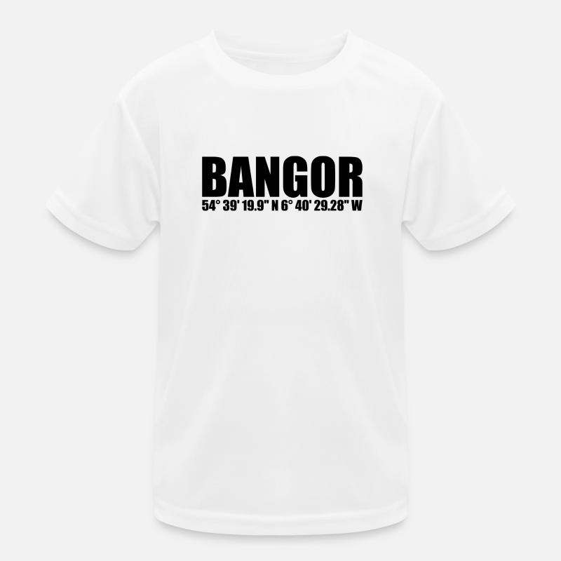 Bangor coordinates - Kids Functional T-Shirt - white