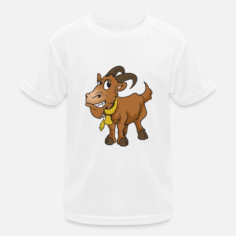 Ziege Ziegenbock Kinder Funktions-T-Shirt