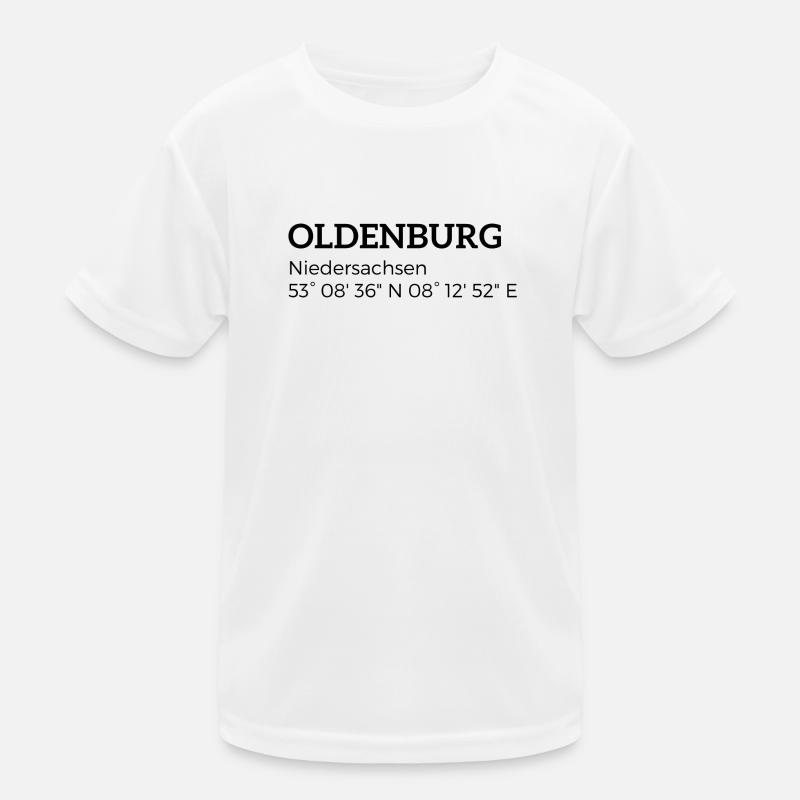 Oldenburg, Lower Saxony coordinates Kids Functional T-Shirt