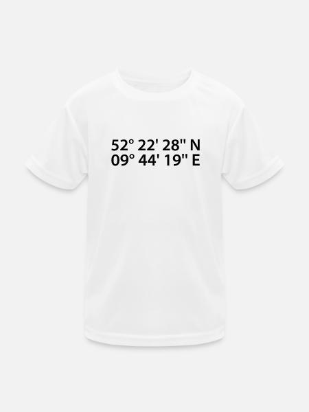 Hanover Coordinates - Kids Functional T-Shirt - white - Front