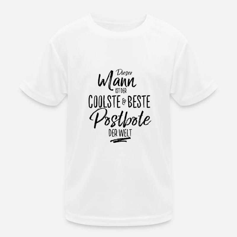 postbote der Beste (s) - Kinder Funktions-T-Shirt - Weiß