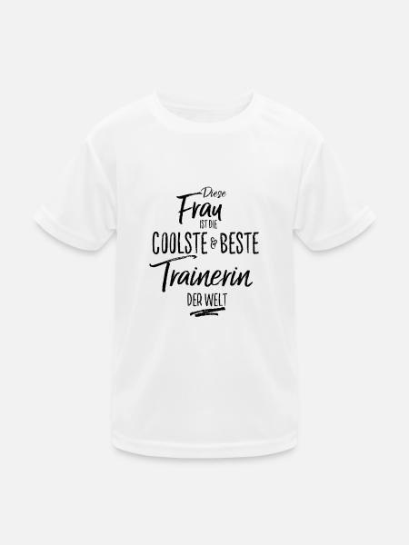 trainerin - die Beste (s) - Kinder Funktions-T-Shirt - Weiß