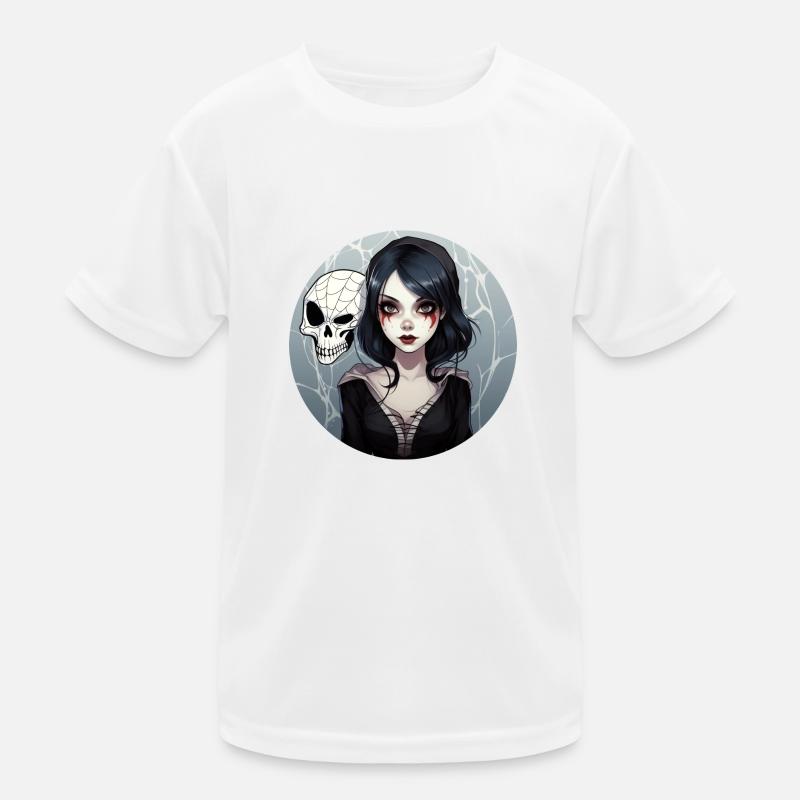 Gothic Mädchen Kinder Funktions-T-Shirt