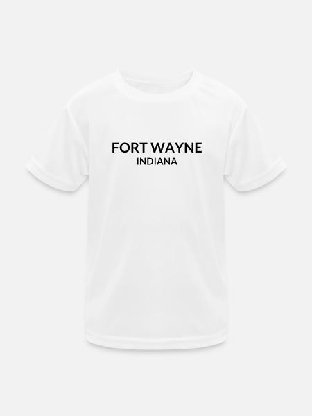 Fort Wayne Indiana USA - Kinder Funktions-T-Shirt - Weiß - Vorne