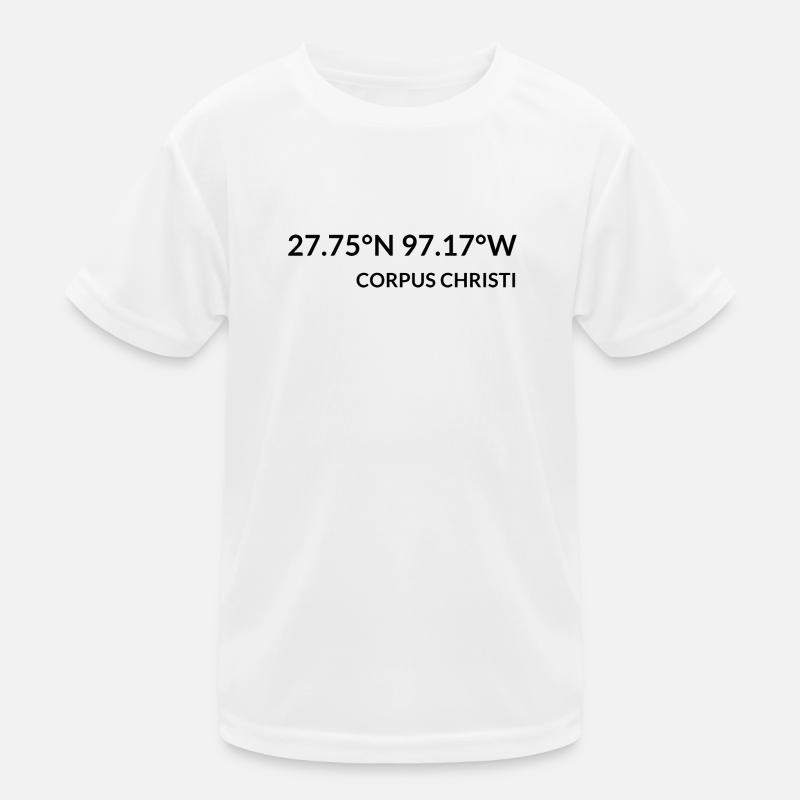 Coordonnées de Corpus Christi, Texas, États-Unis T-shirt sport Enfant