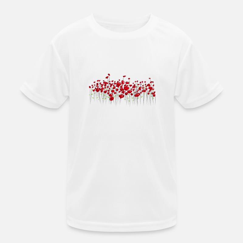 Marmons pavot fleurs T-shirt sport Enfant