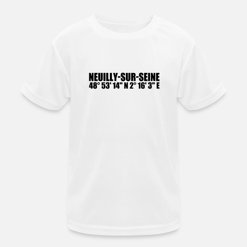 Neuilly-sur-Seine coordinates Kids Functional T-Shirt