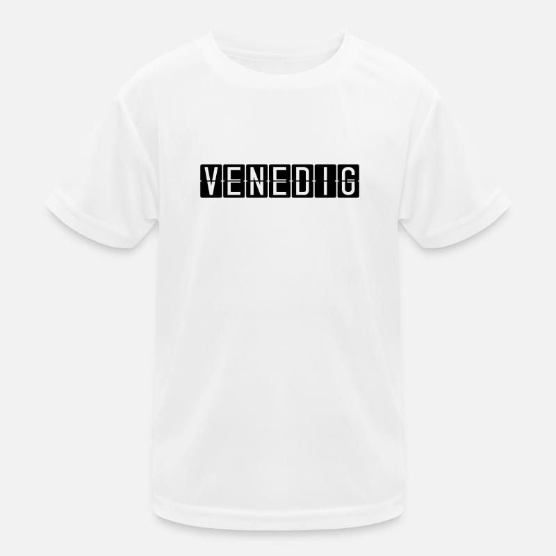 Venedig Flughafentafel Kinder Funktions-T-Shirt