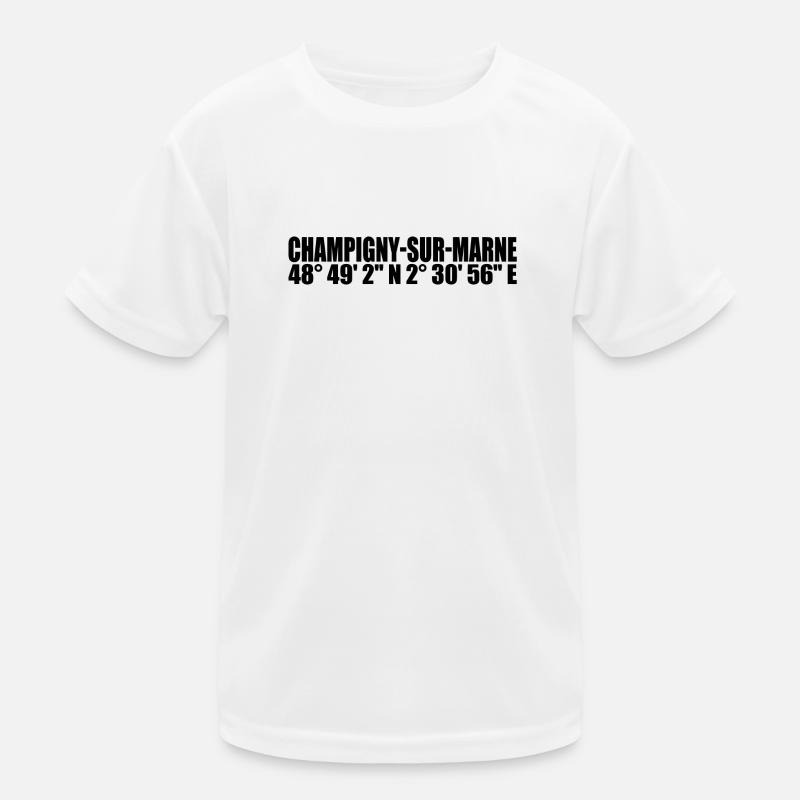 Champigny-sur-Marne coordinates Kids Functional T-Shirt