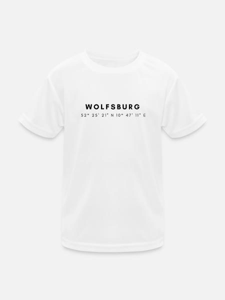 Wolfsburg coordinates - Kids Functional T-Shirt - white - Front