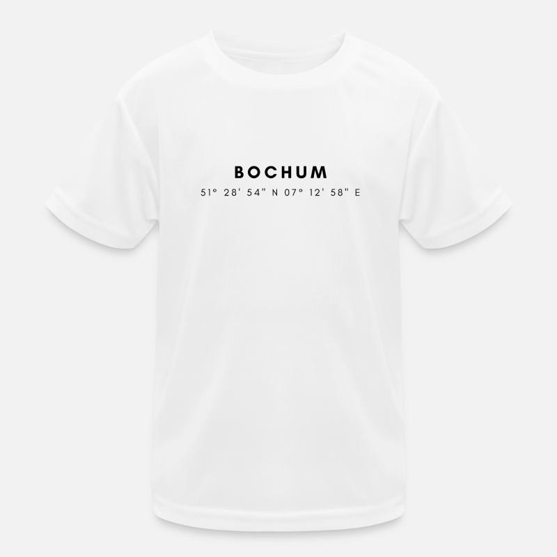 Bochum Koordinaten Kinder Funktions-T-Shirt