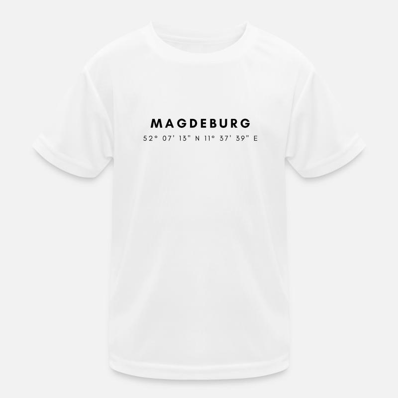Magdeburg coordinates Kids Functional T-Shirt