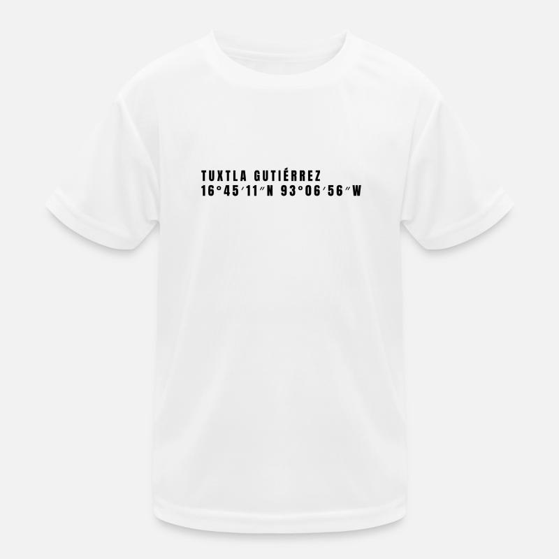 Coordonnées Chiapas Mexique T-shirt sport Enfant
