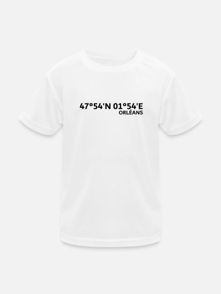 Orléans coordinates - Kids Functional T-Shirt - white - Front