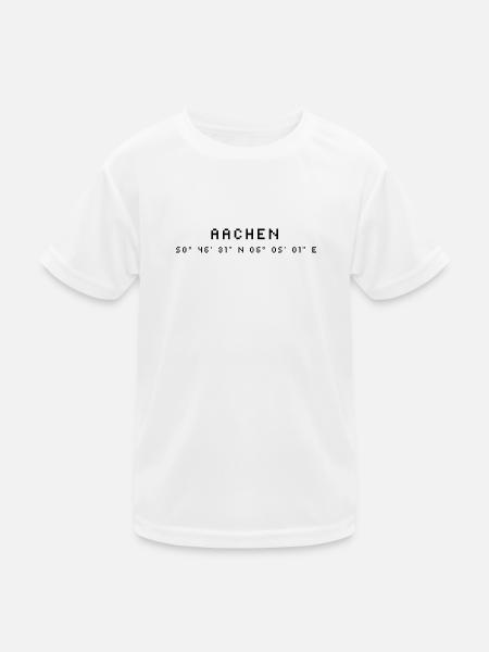Aachen coordinates - Kids Functional T-Shirt - white - Front
