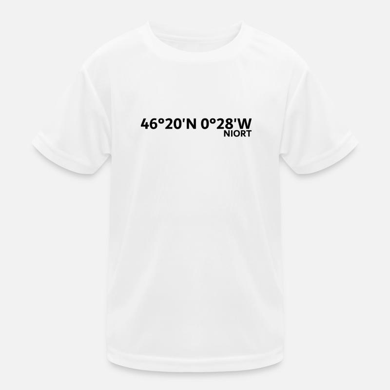 Niort Koordinaten Kinder Funktions-T-Shirt