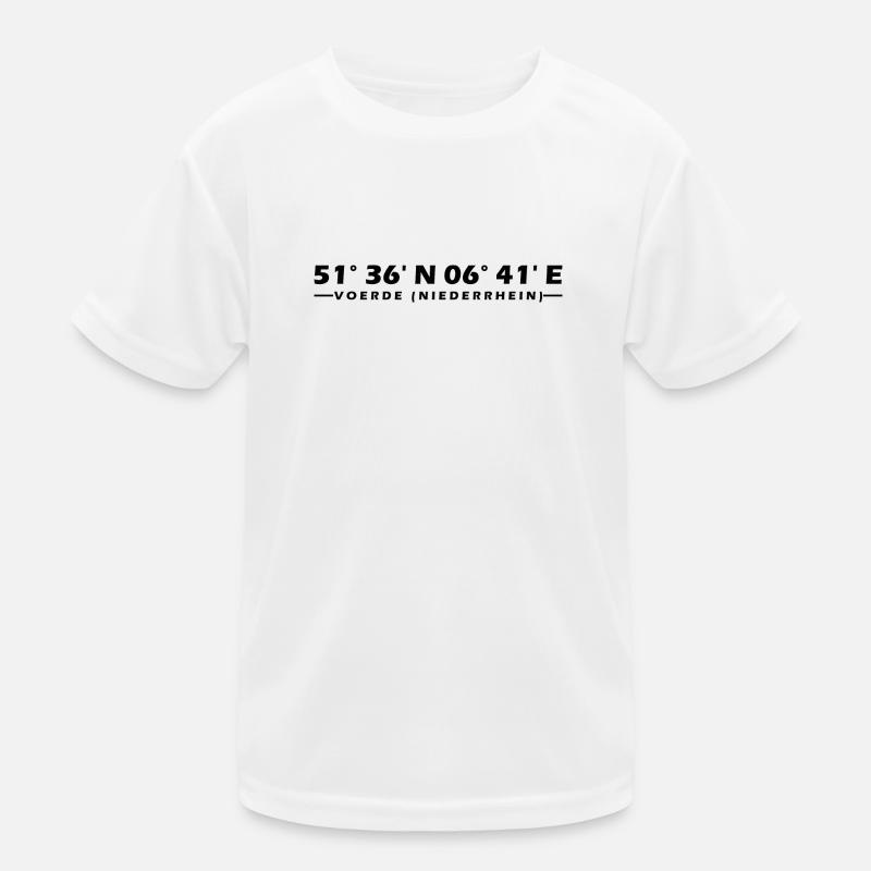 Voerde (Lower Rhine) coordinates Kids Functional T-Shirt