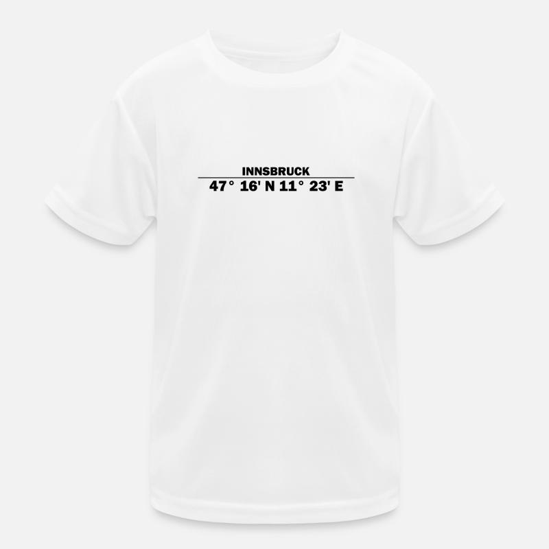 Innsbruck coordinates Kids Functional T-Shirt