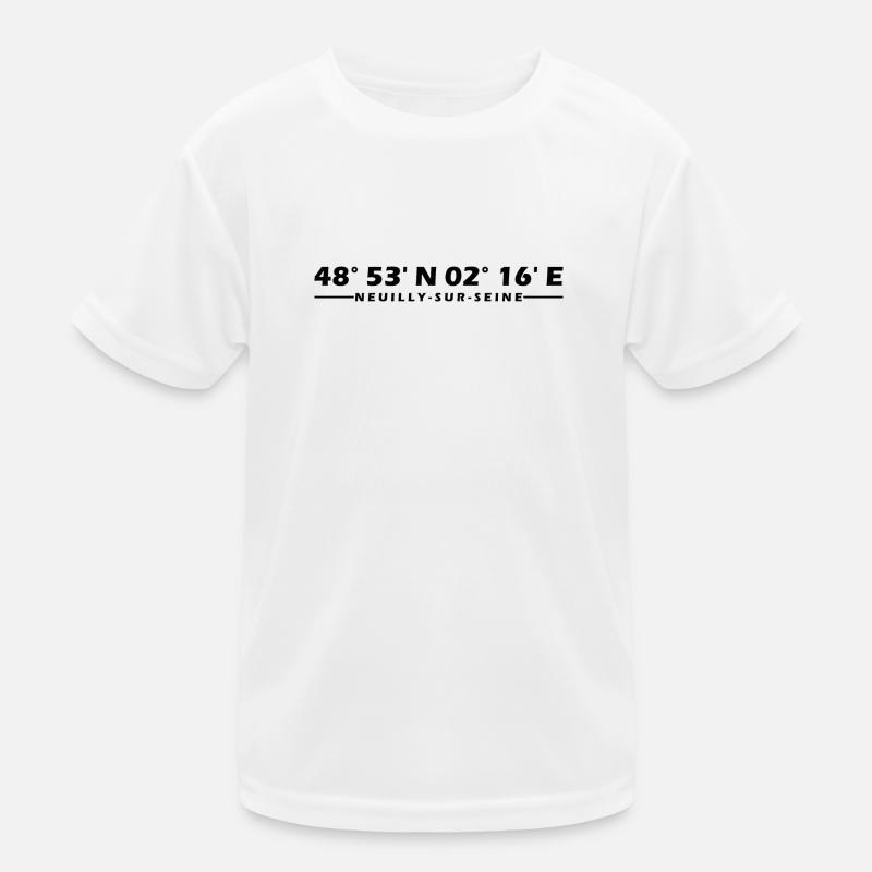Neuilly-sur-Seine coordinates Kids Functional T-Shirt