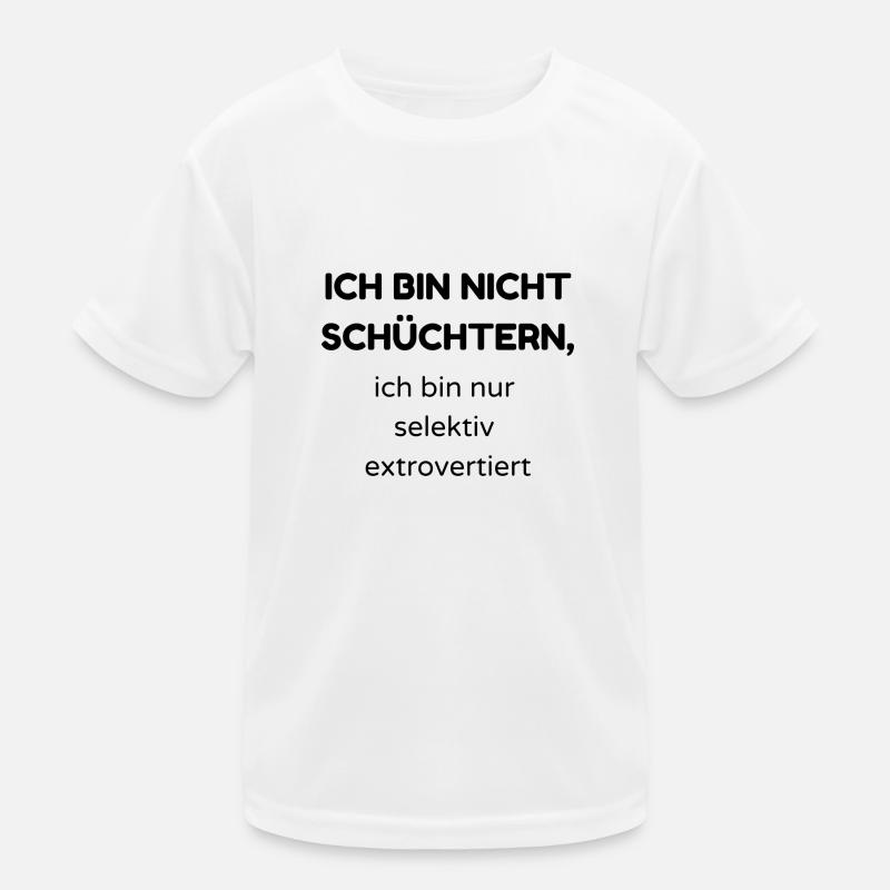 schüchtern Kinder Funktions-T-Shirt
