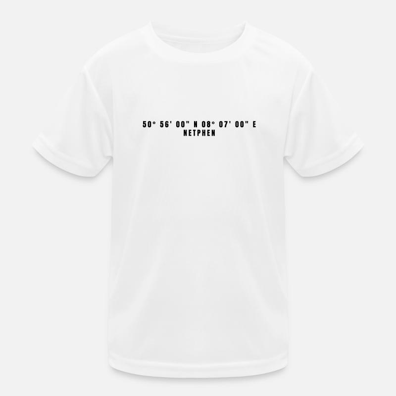 Netphen North Rhine-Westphalia Coordinates Kids Functional T-Shirt
