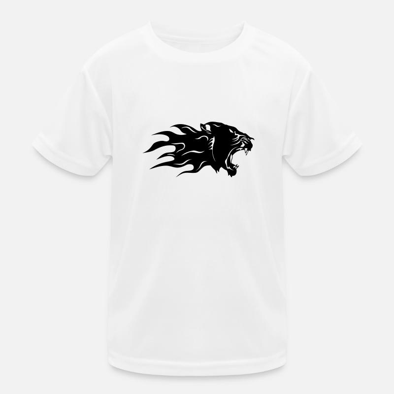 black panther flame profile 3 Kids Functional T-Shirt