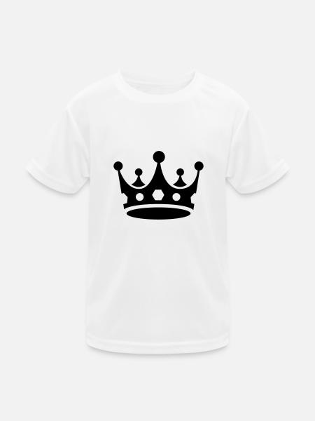 crown - Kids Functional T-Shirt - white - Front