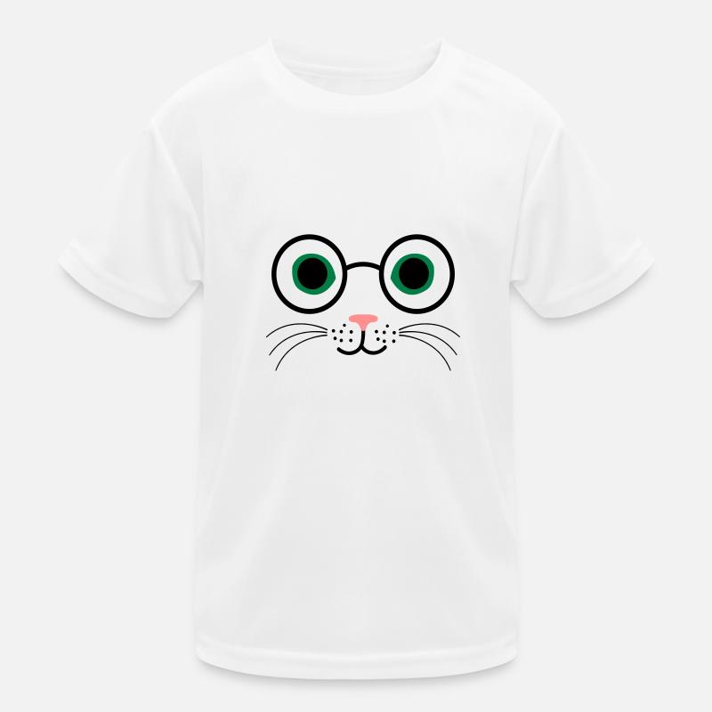 chat lunettes T-shirt sport Enfant