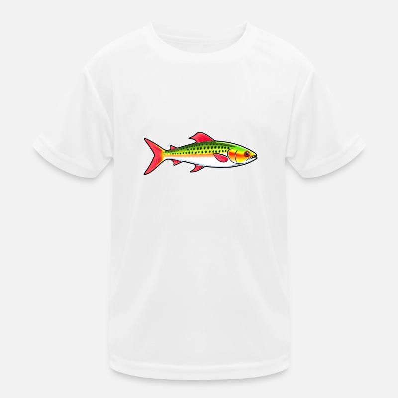 Mignon dessin animé coloré poisson T-shirt sport Enfant