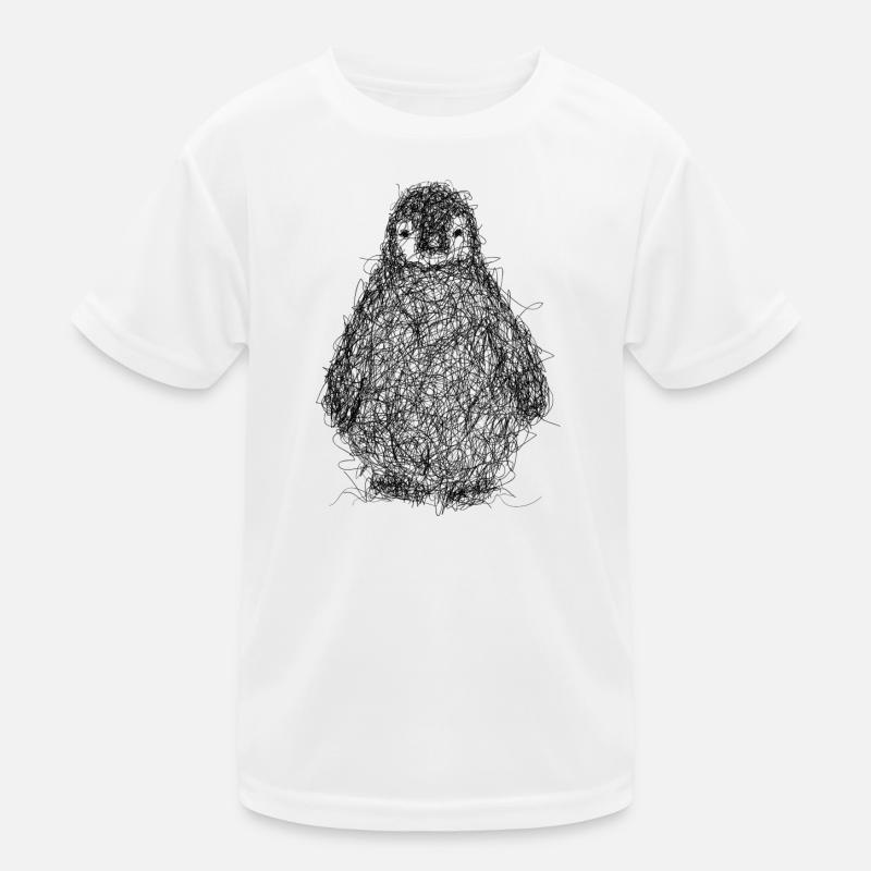 Pinguin kritzeln Kinder Funktions-T-Shirt
