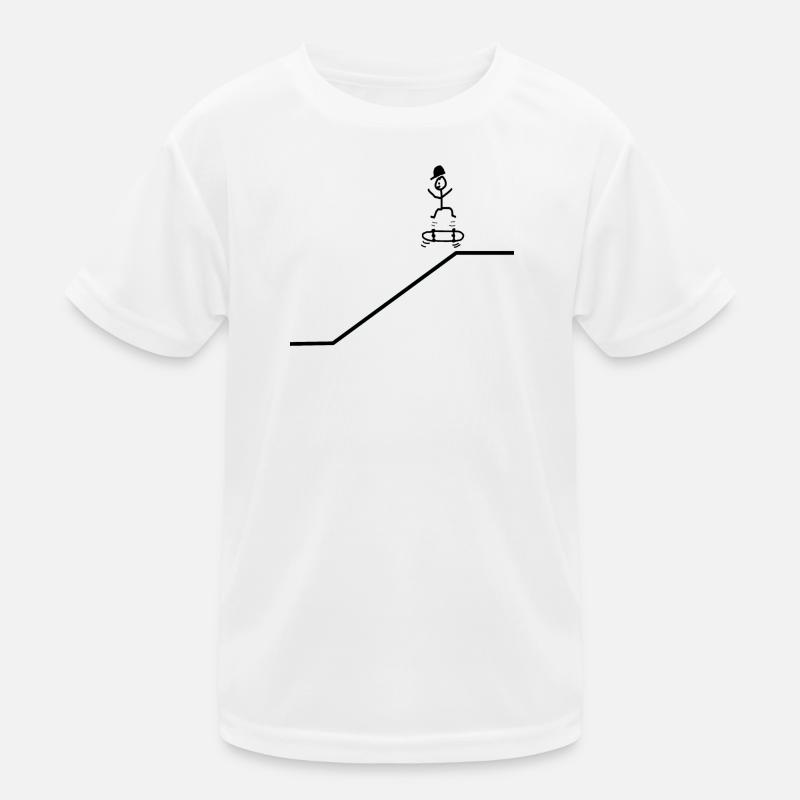 Skateboard Kickflip Junge Cap Cool Kinder Funktions-T-Shirt