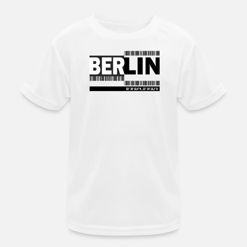 BERLIN - Barcode Kids Functional T-Shirt